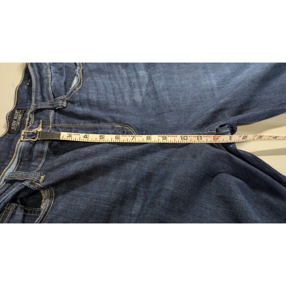 Judy Blue High-Rise Raw Hem Tall Flare Stretch Jeans Blue Denim Dark Wash 15/32 - Picture 4 of 10